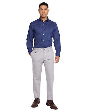 Camisa de vestir Tommy Hilfiger de algodón manga larga para hombre