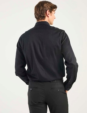 Camisa de vestir Calvin Klein de algodón manga larga para hombre