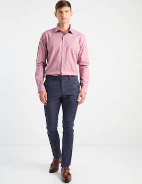 Camisa de vestir Nautica de algodón manga larga para hombre