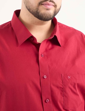 Camisa de vestir Manchester de algodón manga larga para hombre