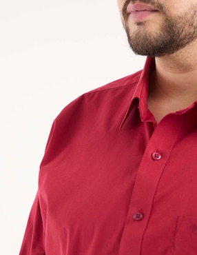 Camisa de vestir Manchester de algodón manga larga para hombre