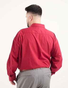 Camisa de vestir Manchester de algodón manga larga para hombre