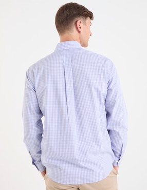 Camisa de vestir Brooks Brothers de algodón manga larga para hombre