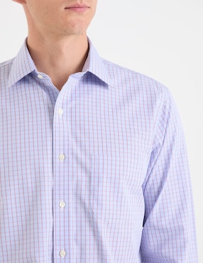 Camisa de vestir Brooks Brothers de algodón manga larga para hombre
