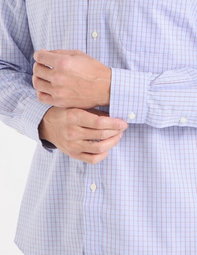 Camisa de vestir Brooks Brothers de algodón manga larga para hombre