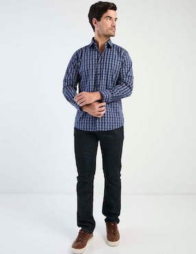 Camisa casual Regent Street manga larga para hombre
