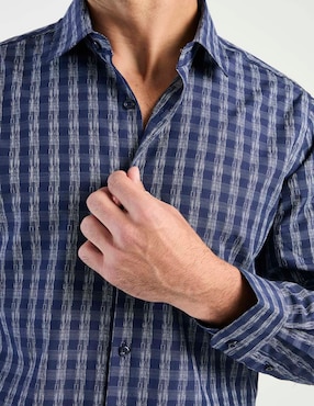 Camisa casual Regent Street manga larga para hombre