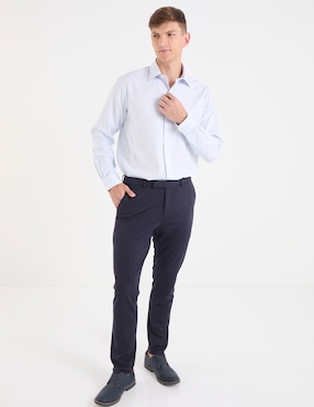 Camisa de vestir Brooks Brothers de algodón manga larga para hombre