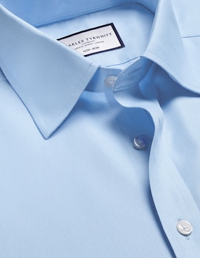Camisa de vestir Charles Tyrwhitt de algodón manga larga para hombre