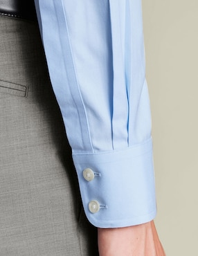 Camisa de vestir Charles Tyrwhitt de algodón manga larga para hombre