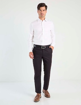 Camisa de vestir Charles Tyrwhitt de algodón manga larga para hombre