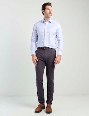 Camisa de vestir Charles Tyrwhitt de algodón manga larga para hombre
