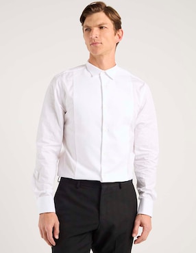 Camisa de vestir Charles Tyrwhitt de algodón manga larga para hombre
