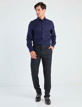 Camisa de vestir Charles Tyrwhitt de algodón manga larga para hombre