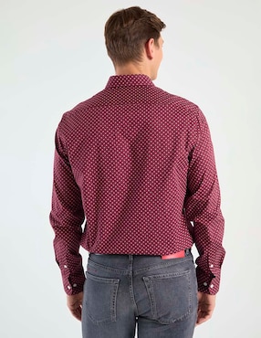 Camisa de vestir Tommy Hilfiger de algodón manga larga para hombre