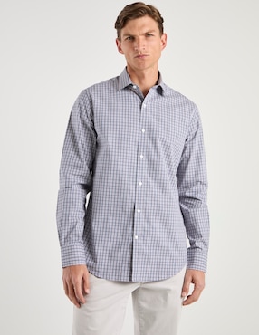 Camisa de vestir Tommy Hilfiger de algodón manga larga para hombre