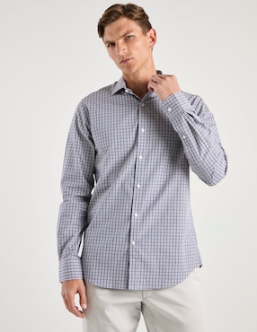Camisa de vestir Tommy Hilfiger de algodón manga larga para hombre