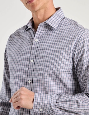 Camisa de vestir Tommy Hilfiger de algodón manga larga para hombre
