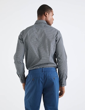 Camisa de vestir Calvin Klein de algodón manga larga para hombre