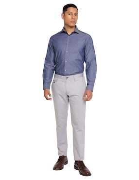 Camisa de vestir Calvin Klein de manga larga para hombre