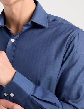 Camisa de vestir Tommy Hilfiger de algodón manga larga para hombre