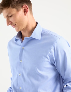Camisa de vestir Scappino de algodón manga larga para hombre