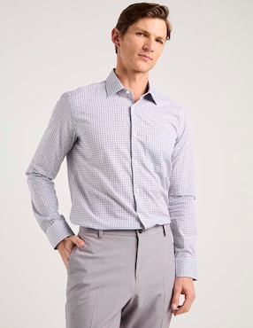 Camisa de vestir Scappino de algodón manga larga para hombre