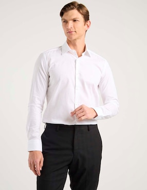 Camisa de vestir Scappino de algodón manga larga para hombre