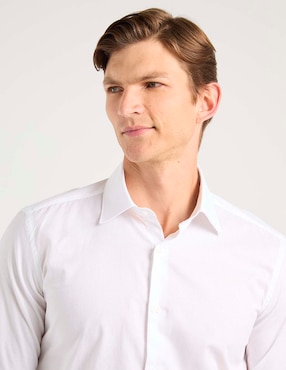 Camisa de vestir Scappino de algodón manga larga para hombre