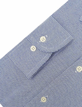 Camisa de vestir Nautica de algodón manga larga para hombre