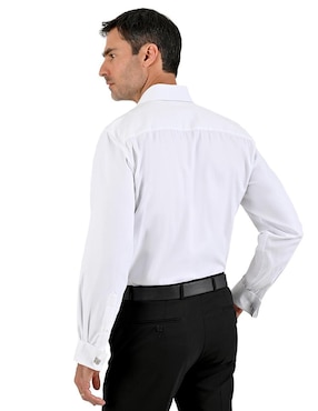 Camisa de vestir Michel Blanc manga larga para hombre