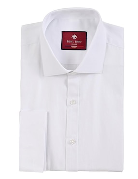 Camisa de vestir Michel Blanc manga larga para hombre