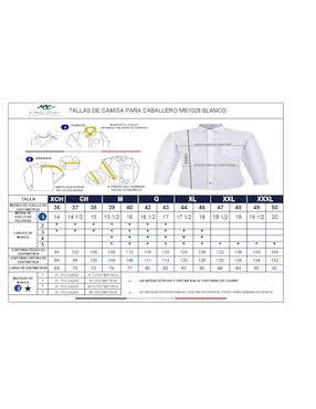 Camisa de vestir Michel Blanc manga larga para hombre
