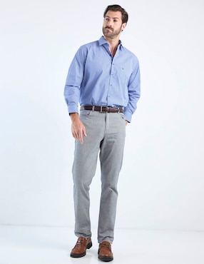 Camisa casual Manchester manga larga para hombre