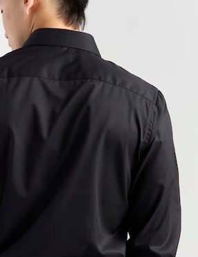 Camisa de vestir Perry Ellis de algodón manga larga para hombre