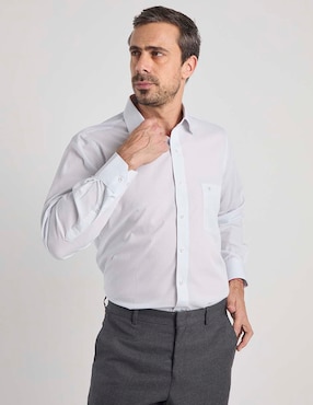 Camisa de vestir Manchester manga larga para hombre