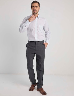 Camisa de vestir Manchester manga larga para hombre