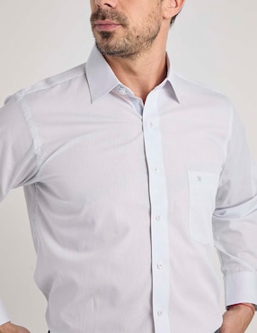 Camisa de vestir Manchester manga larga para hombre
