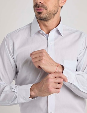Camisa de vestir Manchester manga larga para hombre