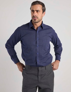 Camisa de vestir Manchester manga larga para hombre