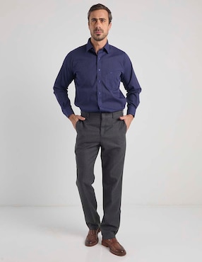 Camisa de vestir Manchester manga larga para hombre
