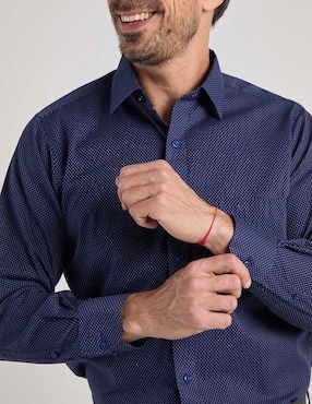 Camisa de vestir Manchester manga larga para hombre