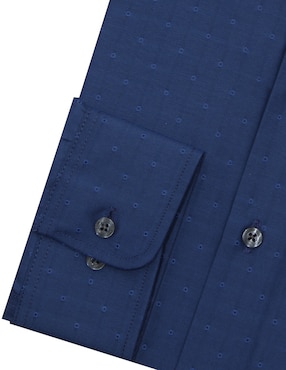 Camisa de vestir John Henry manga larga para hombre