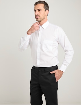 Camisa de vestir Manchester manga larga para hombre