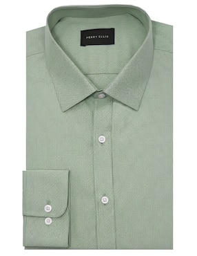 Camisa de vestir Perry Ellis manga larga para hombre