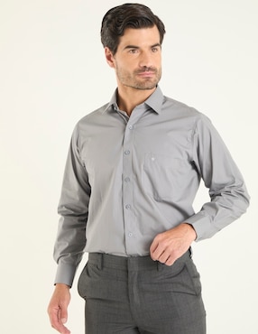 Camisa de vestir Manchester manga larga para hombre