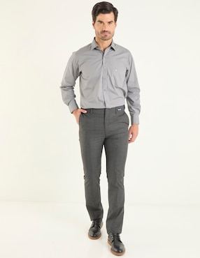 Camisa de vestir Manchester manga larga para hombre