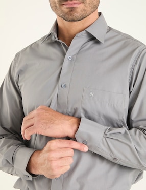 Camisa de vestir Manchester manga larga para hombre