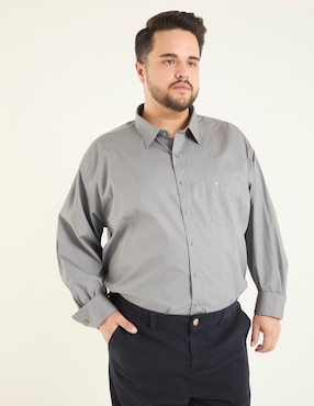 Camisa de vestir Manchester manga larga para hombre