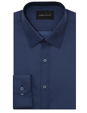 Camisa de vestir Perry Ellis manga larga para hombre